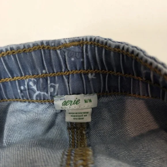 aerie women's shorts chambray cut off decroative pockets medium - Picture 3 of 8